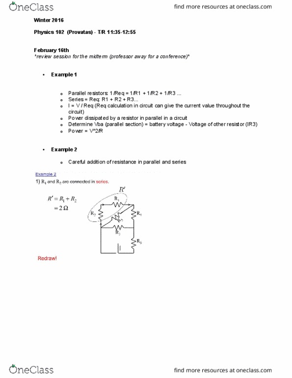 PHYS 102 Lecture Notes - Lecture 11: Dielectric, Provatas, Scalar Field thumbnail