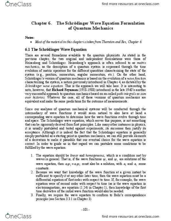 Physics 2102A/B Lecture 8: Ch6-Schrodinger_Equation thumbnail