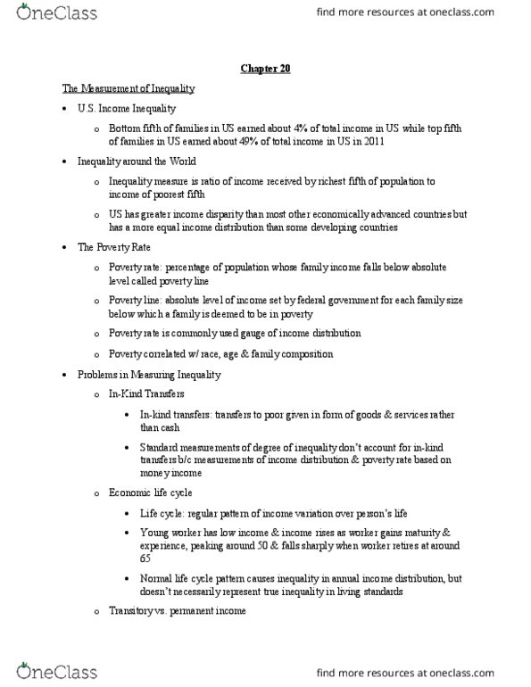 ECON 1200 Chapter Notes - Chapter 20: Political Philosophy, Economic Mobility, Negative Income Tax thumbnail