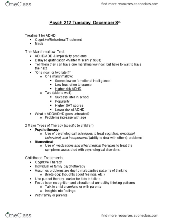 PSYCH 212 Lecture Notes - Lecture 1: Puberty, Reuptake, Sertraline thumbnail