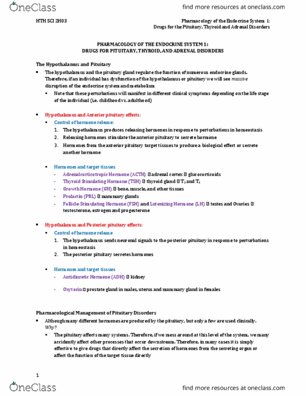 HTHSCI 2H03 Lecture Notes - Lecture 5: Osteoporosis, Prolactin, Vascular Smooth Muscle thumbnail