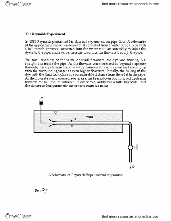 MECH 361 Lecture Notes - Lecture 8: Glossary Of Rail Transport Terms, Reynolds Number, Turbulence thumbnail