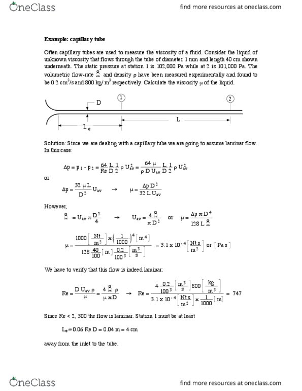 MECH 361 Lecture Notes - Lecture 13: Viscosity thumbnail