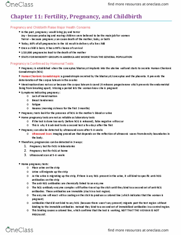 PSY354H5 Chapter Notes - Chapter 11: Ectopic Pregnancy, In Vitro Fertilisation, Intracytoplasmic Sperm Injection thumbnail