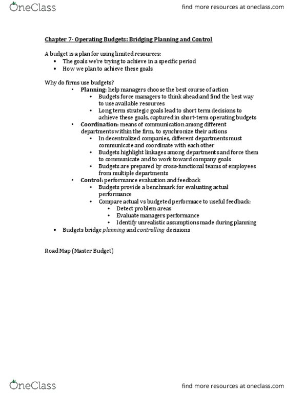 ACCT 2102 Chapter Notes - Chapter 7: Income Statement, Capital Market thumbnail
