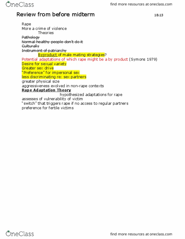 01:070:204 Lecture Notes - Lecture 20: Shunning, Spatial Navigation, Vise thumbnail