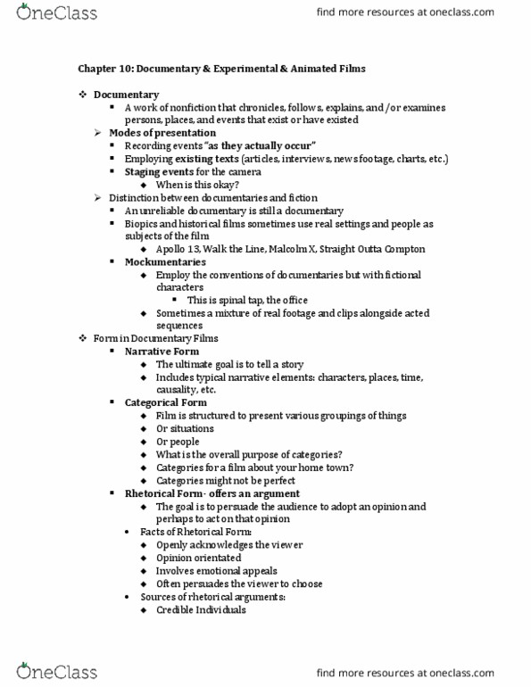 ARCH 1420 Lecture Notes - Lecture 10: Lumbar Puncture, 2D Computer Graphics, Plasticine thumbnail