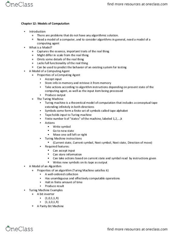 COMS W1004 Chapter Notes - Chapter 12: Well-Order, Halting Problem, Asteroid Family thumbnail