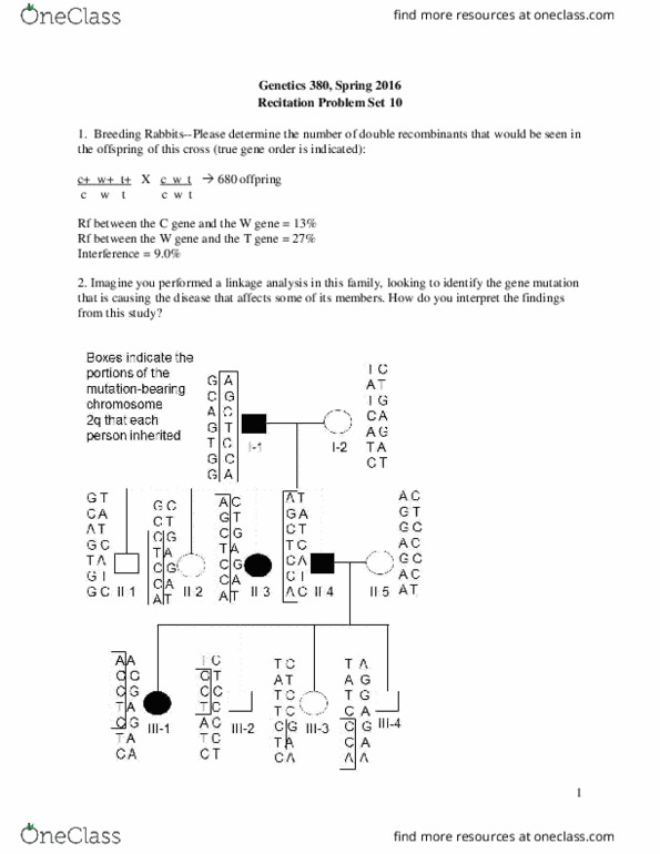 01:447:380 Lecture Notes - Lecture 10: Allele, Chromosome, Asthma thumbnail