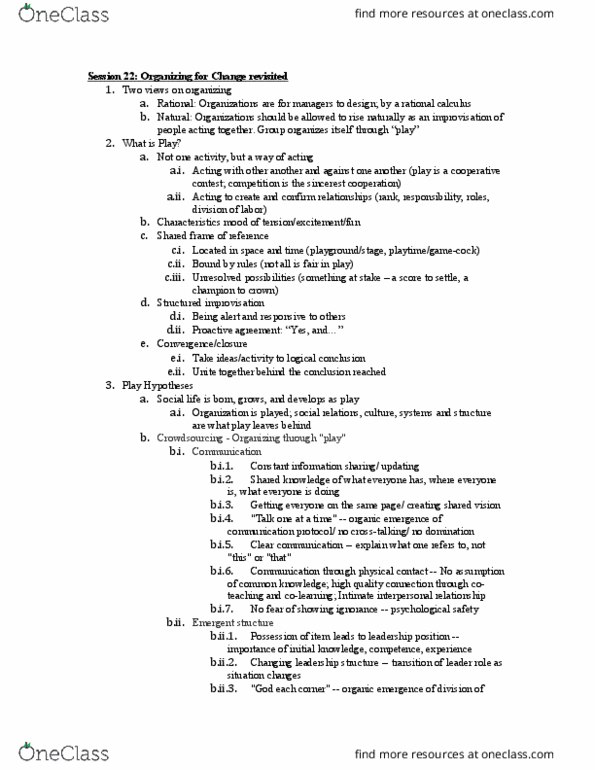 MGMT1021 Lecture Notes - Lecture 22: Crowdsourcing, Fokker E.Ii, Interpersonal Relationship thumbnail