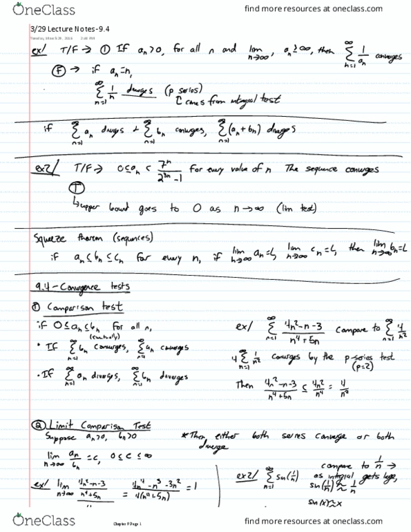 MATH 116 Lecture 28: 3/29 Lecture Notes -9.4 thumbnail