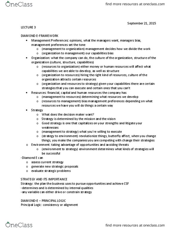 BU111 Lecture Notes - Lecture 3: Customer Switching, Business Process Management, Corporate Social Responsibility thumbnail