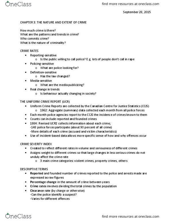CC100 Lecture Notes - Lecture 3: General Social Survey, Clearance Rate, Real Change thumbnail
