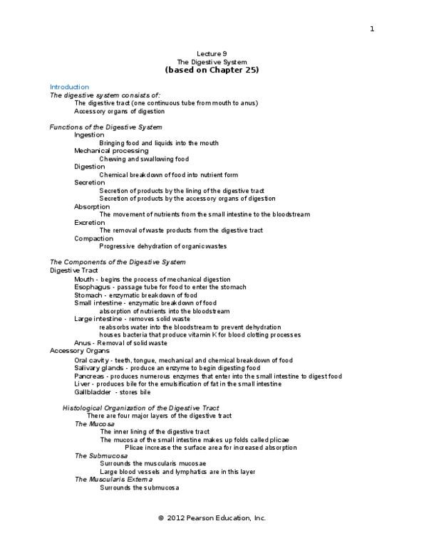 BIOB33H3 Lecture Notes - Lecture 9: Hepatic Artery Proper, Erythropoiesis, Parietal Cell thumbnail