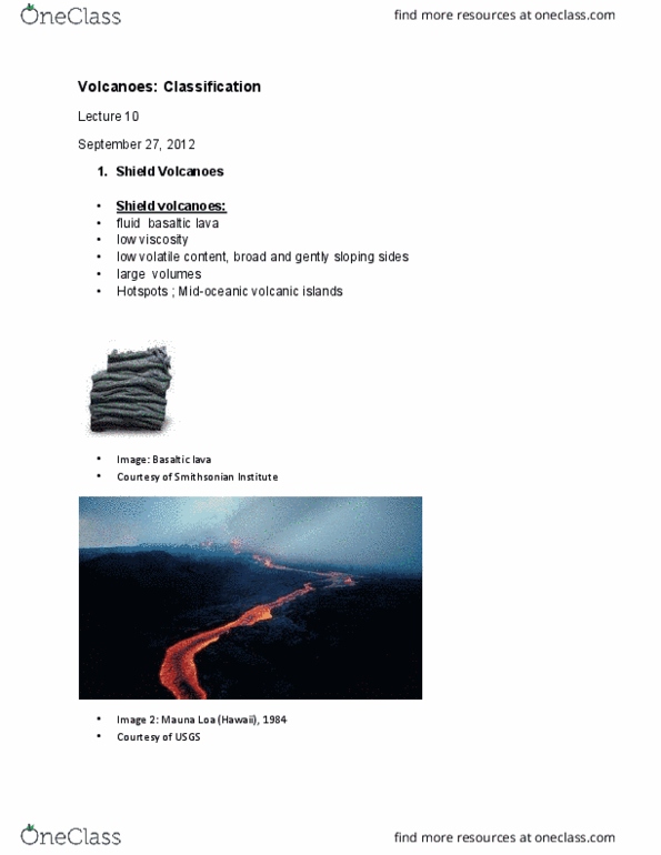 EARTHSC 2GG3 Lecture Notes - Lecture 10: Cerro Negro, Stratovolcano, Subduction thumbnail