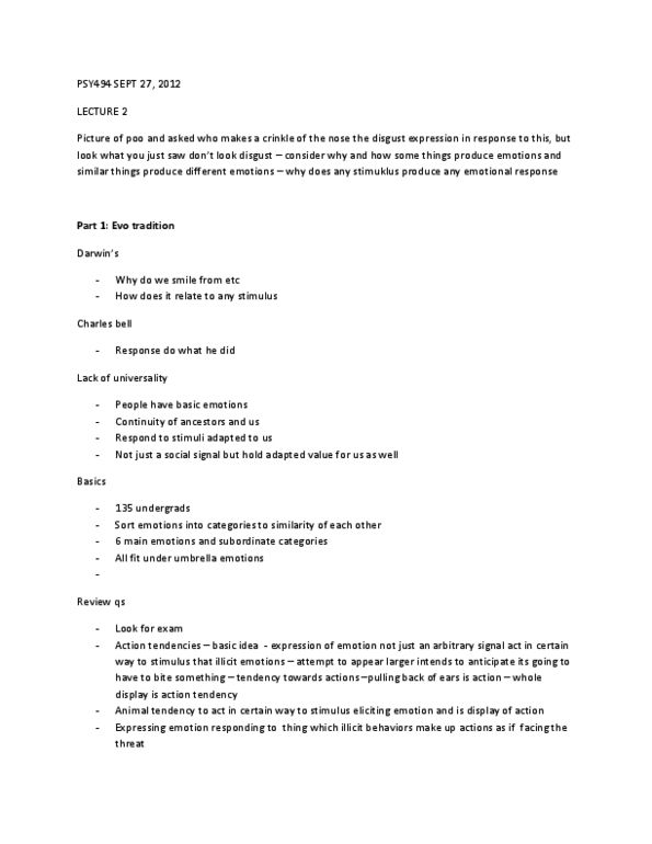 PSY494H1 Lecture Notes - Insular Cortex, Color Wheel, Semiotics thumbnail