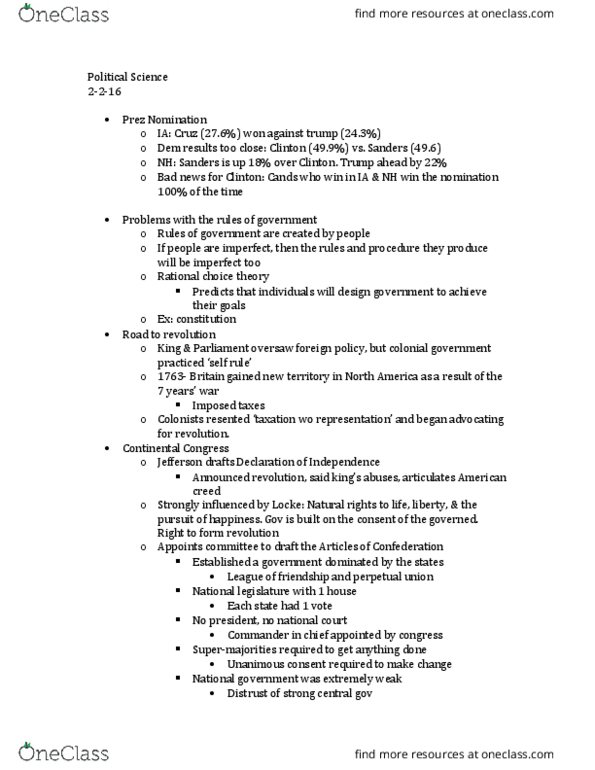 BIOL 206 Lecture Notes - Lecture 3: Unanimous Consent, American'S Creed, Supermajority thumbnail