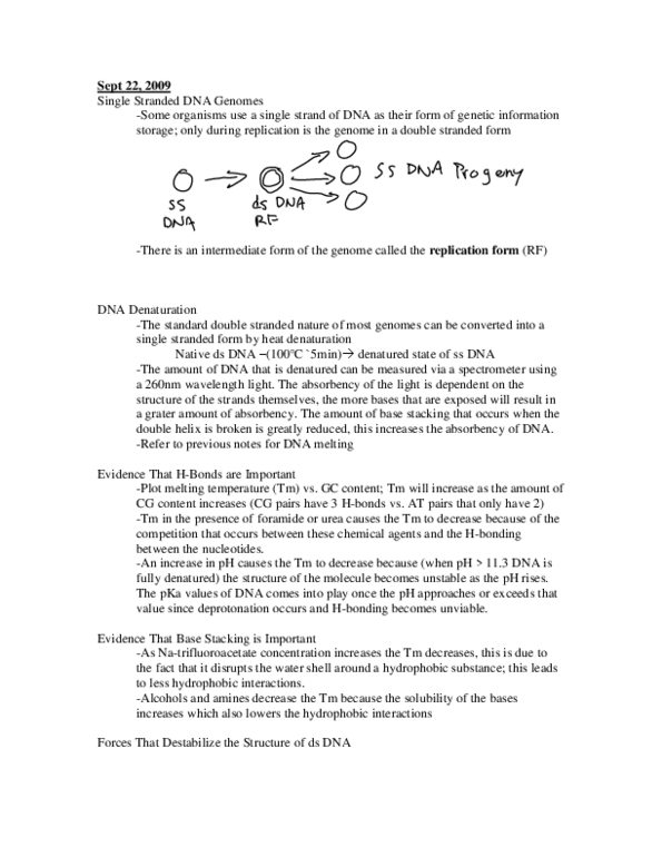 BIOL 3110 Lecture Notes - Acid Dissociation Constant, Grater, Small Nuclear Rna thumbnail