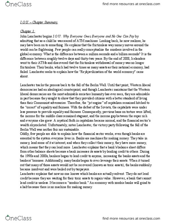 FIN 800 Chapter Notes - Chapter IOU: Credit Default Swap, Freddie Mac, Myron Scholes thumbnail