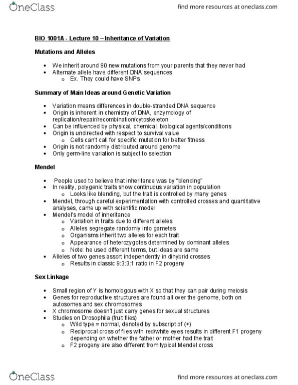 Biology 1001A Lecture Notes - Lecture 10: Enzyme, Scientific Modelling, Probability Distribution thumbnail