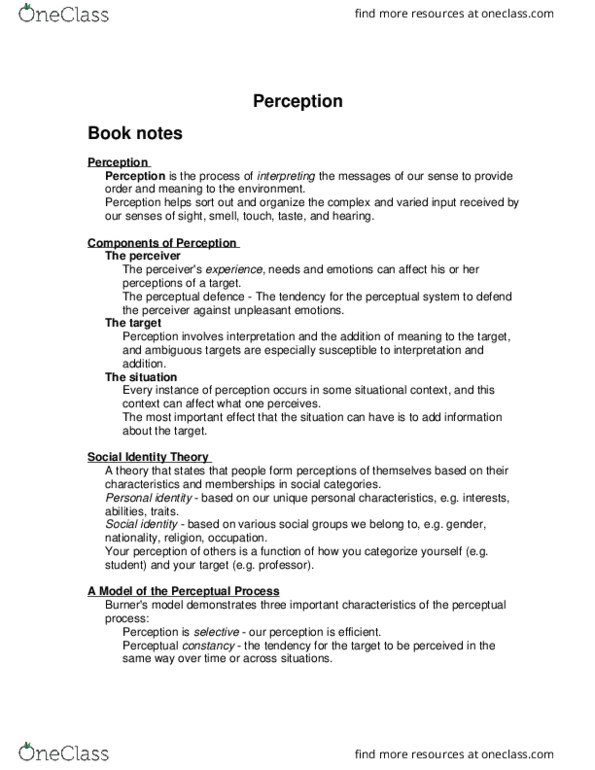 ADM 2336 Lecture Notes - Lecture 4: Perceived Organizational Support, Signalling Theory, Subjective Constancy thumbnail