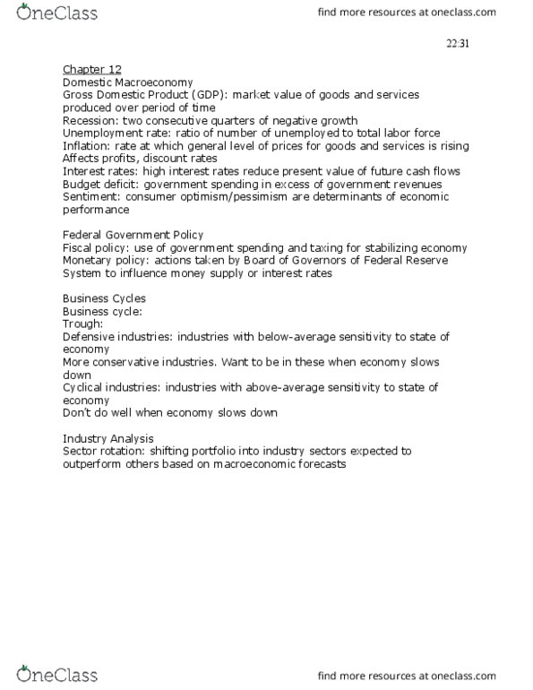 ECON 132A Lecture Notes - Lecture 9: Federal Reserve System, Money Supply, Income Statement thumbnail