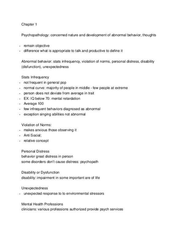 PSYB32H3 Lecture Notes - Dorothea Dix, Personality Disorder, Mood Disorder thumbnail