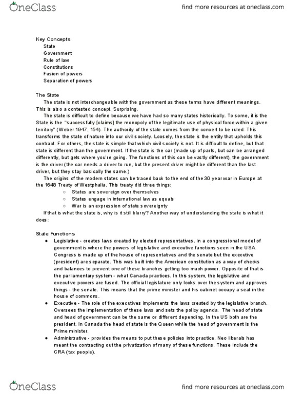 POL S101 Lecture Notes - Lecture 6: Negative And Positive Rights, Rick Mercer, Vocal Resonation thumbnail