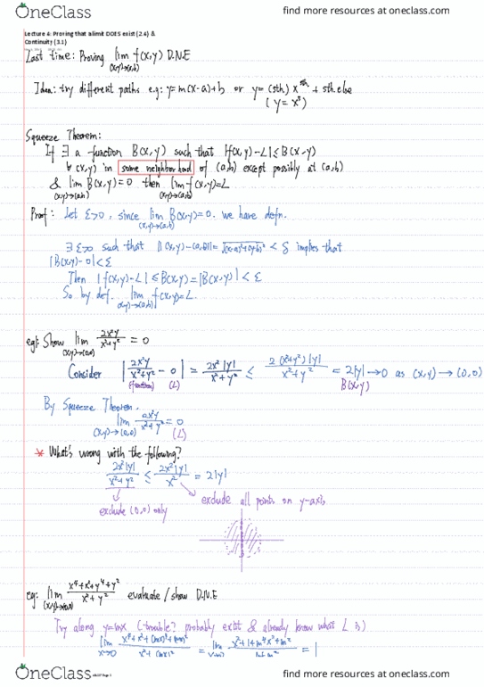 MATH237 Lecture 4: Lecture 4 Proving that a limit DOES exist (2.4) & Continuity (3.1) thumbnail