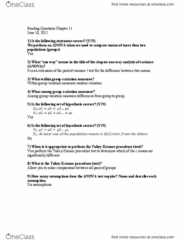 QBA 2010 Lecture Notes - Lecture 11: Analysis Of Variance thumbnail