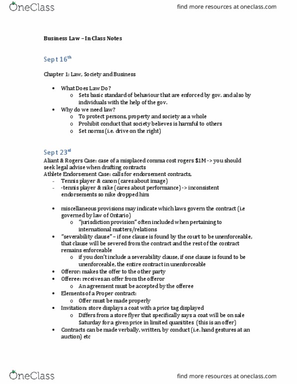 MGMT 3100 Lecture Notes - Lecture 6: Conrad Black, Immanence, Product Liability thumbnail