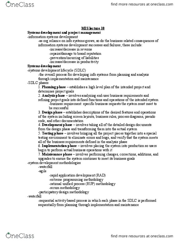 ADM 2341 Lecture Notes - Lecture 10: Kill Switch, Gantt Chart, Bar Chart thumbnail