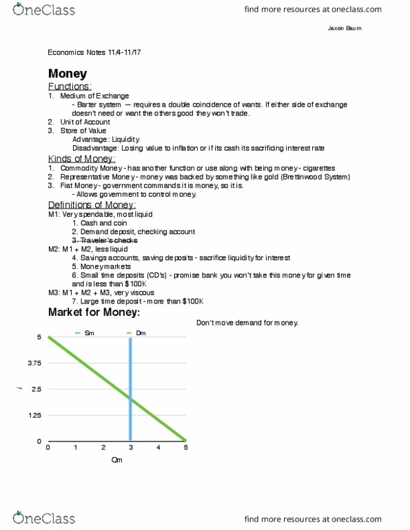 ECON 111 Lecture Notes - Lecture 4: Irrational Exuberance, Quantitative Easing, Federal Funds Rate thumbnail