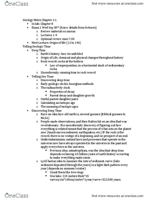 GEO 303 Lecture Notes - Lecture 11: Afar Region, Strontium, Rubidium thumbnail