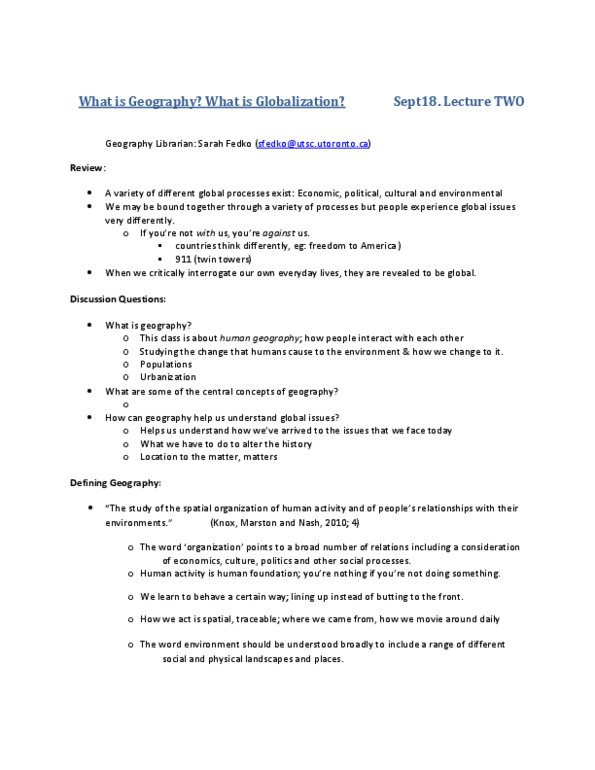 GGRA02H3 Lecture Notes - Lecture 2: American Imperialism, International Monetary Fund, Global Governance thumbnail