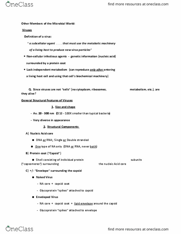 MCIM 224 Lecture Notes - Lecture 8: Chromosome, Prodrug, Foscarnet thumbnail