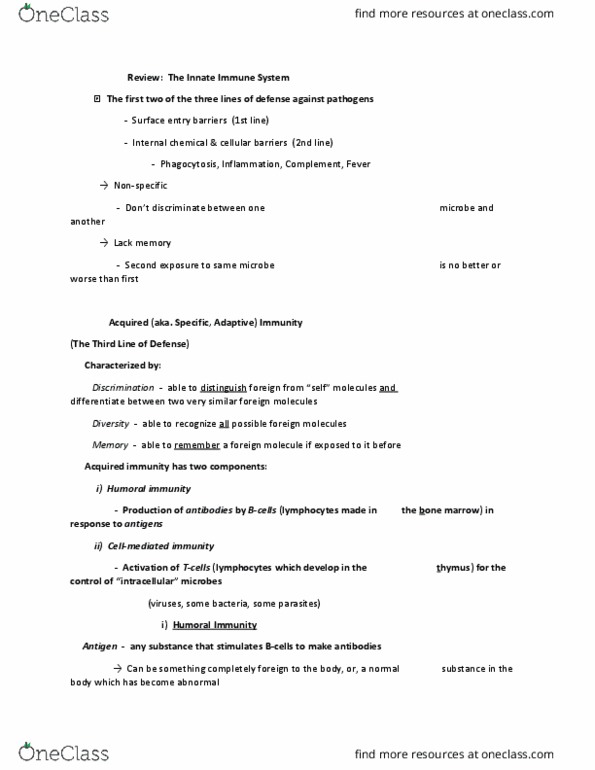 MCIM 224 Lecture Notes - Lecture 15: Rheumatoid Arthritis, Interleukin 2, Melanoma thumbnail