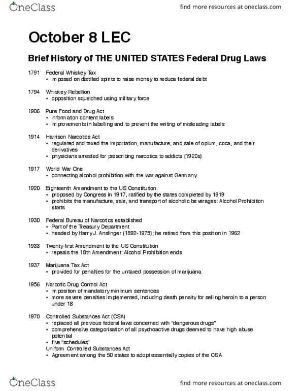 L & S C30T Lecture Notes - Lecture 16: Paraldehyde, Lacosamide, Pyrovalerone thumbnail