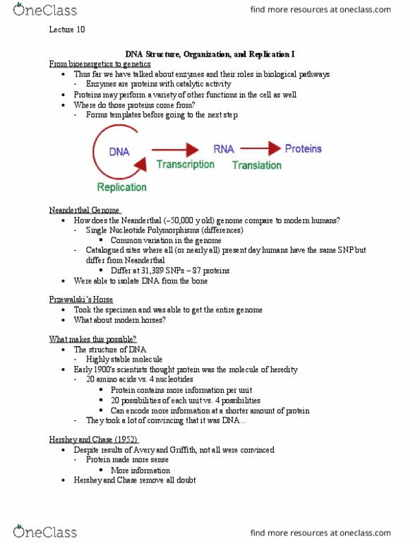 Biology 1202B Lecture Notes - Lecture 10: Ancient Dna, Moa, Cytosine thumbnail