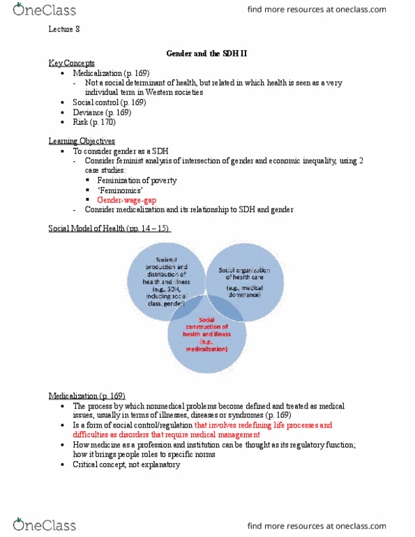 Health Sciences 1002A/B Lecture Notes - Lecture 8: Sildenafil, Human Sexual Response Cycle, Grammatical Gender thumbnail