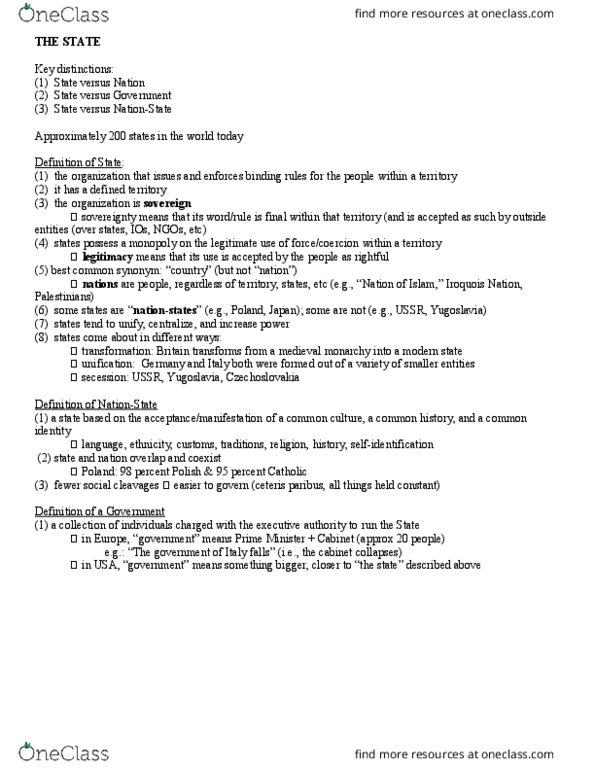 POLI 2053 Lecture Notes - Lecture 1: Participatory Democracy, Gross Domestic Product, Adjusted Gross Income thumbnail