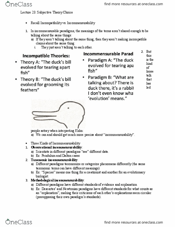 PHIL 220 Lecture Notes - Lecture 23: Phlogiston Theory, Paradigm Shift, Stormtrooper thumbnail