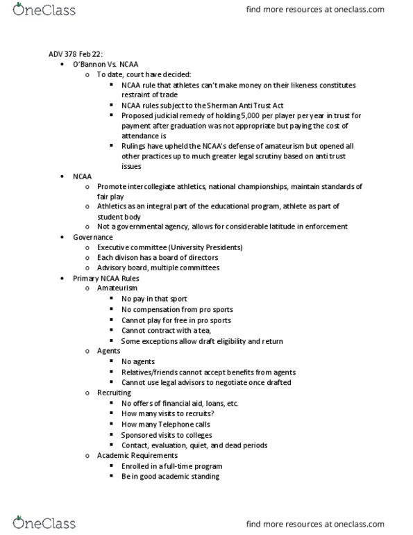 ADV 378S Lecture Notes - Lecture 8: A.D. Vision thumbnail