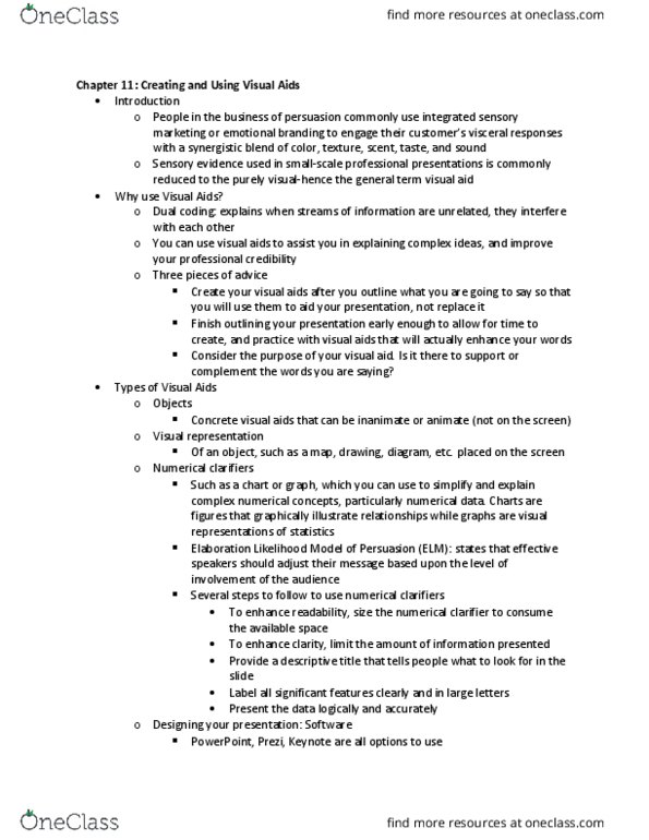 CMS 306M Chapter Notes - Chapter 11: Microsoft Office Shared Tools, Sans-Serif, Elaboration Likelihood Model thumbnail