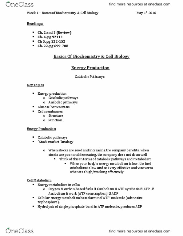 BIOL 2P97 Lecture 1: Rochele - Human Phys Notes thumbnail