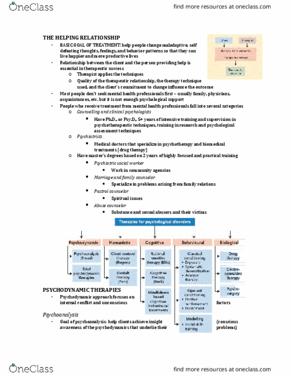 Psychology 1000 Chapter Notes - Chapter 17: Deinstitutionalisation, Movement Disorder, Limbic System thumbnail