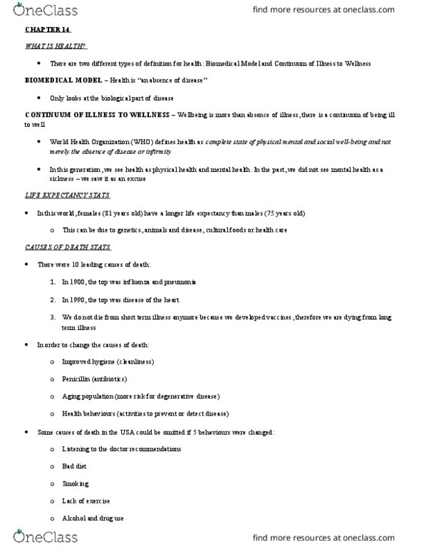 PSYA02H3 Chapter Notes - Chapter 14: Conscientiousness, Stress Management, Complex Differential Form thumbnail