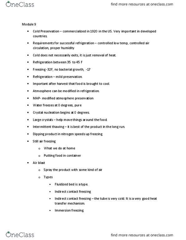 FOS 3042 Lecture Notes - Lecture 9: Fluidized Bed, Modified Atmosphere thumbnail