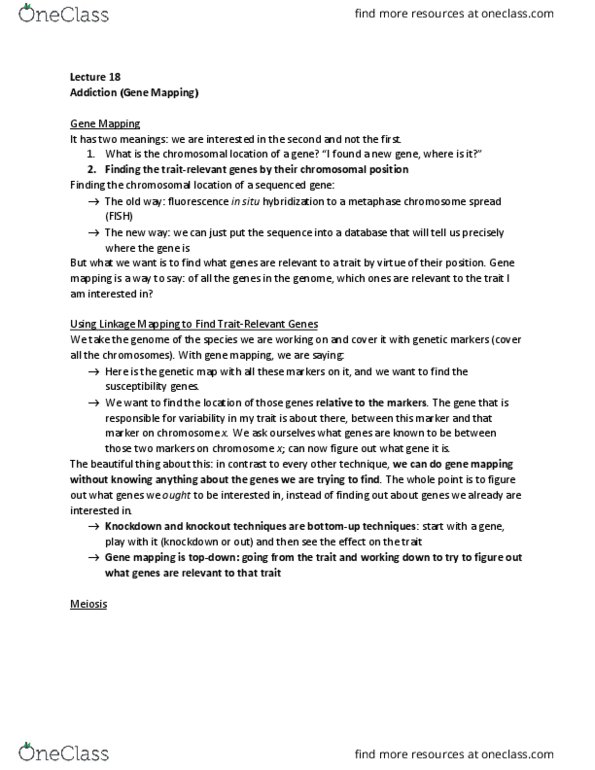 PSYC 317 Lecture Notes - Lecture 18: Candidate Gene, Quantitative Trait Locus, Base Pair thumbnail