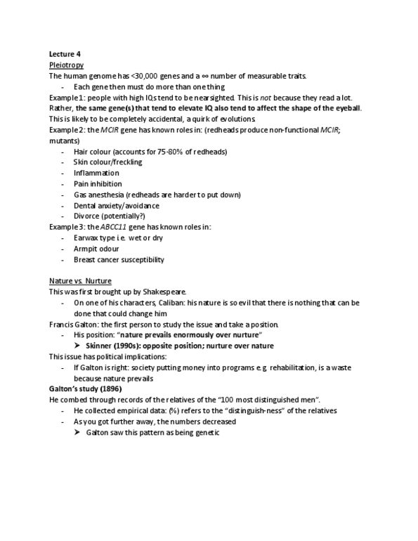 PSYC 317 Lecture Notes - Lecture 4: Bipolar Disorder, Serotonin Transporter, Relative Risk thumbnail